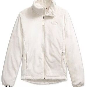 The North Face Women’s Osito Silken Raschel Fleece Jacket White Dune Size M